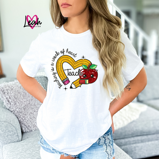 Teacher Apple Pencil Shirt