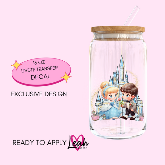 Princess and Castle Decal Uvdtf