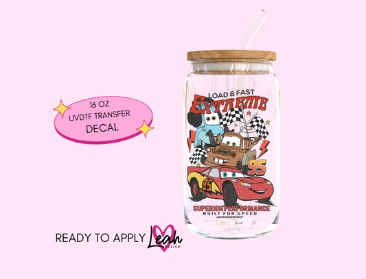 Extreme Cars Decal Uvdtf