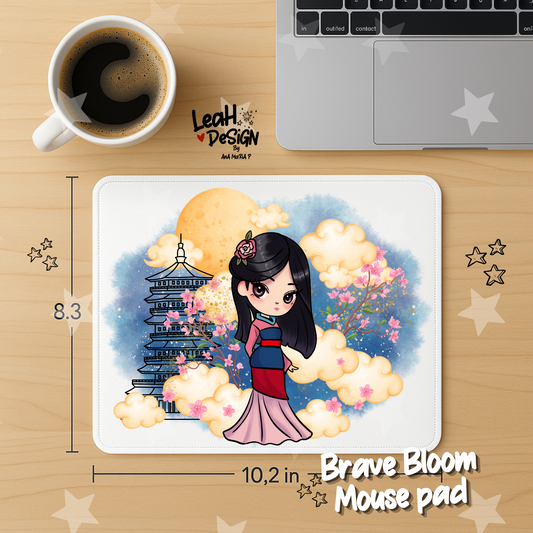 Brave Bloom Mouse Pad