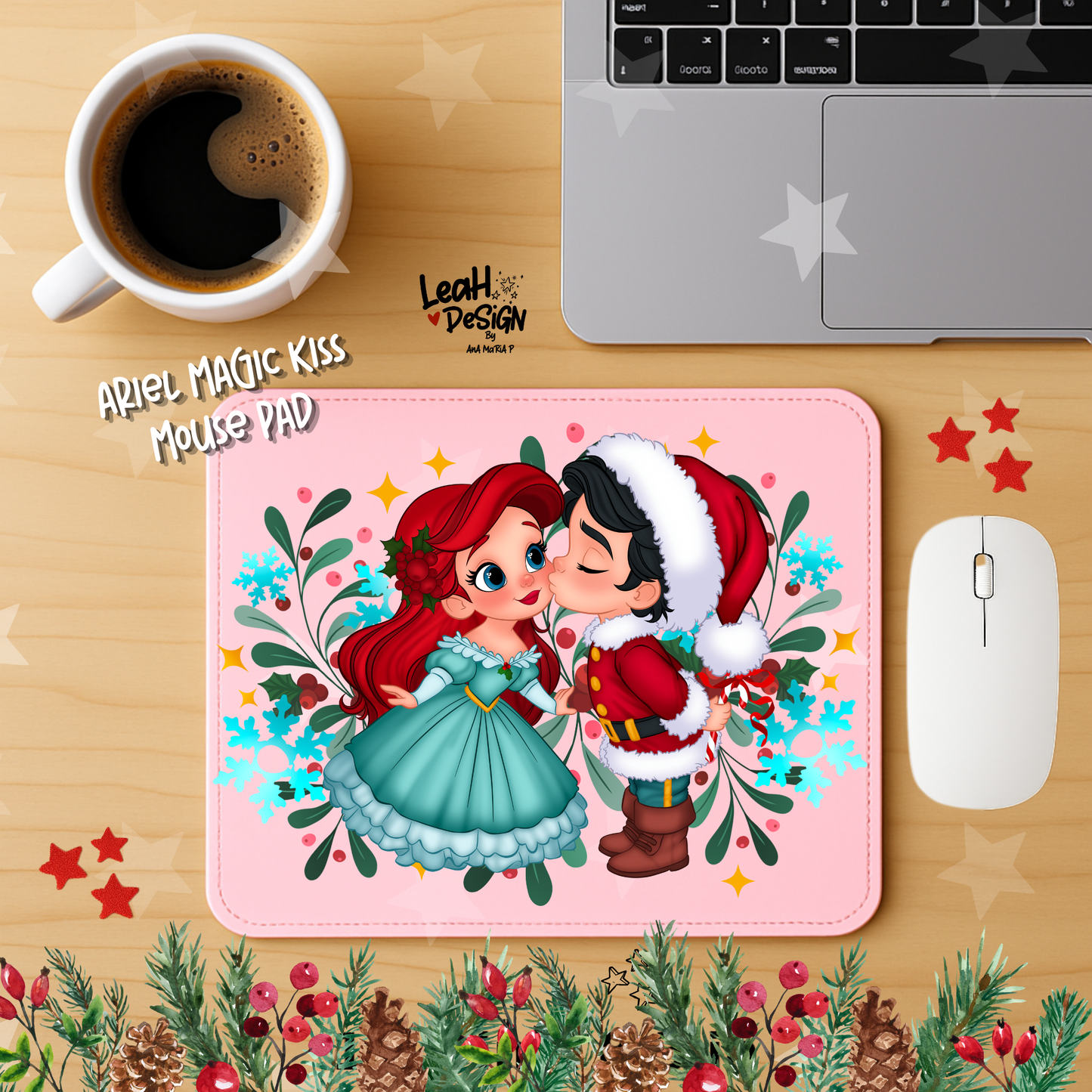 Ariel Magic Kiss Mouse Pad