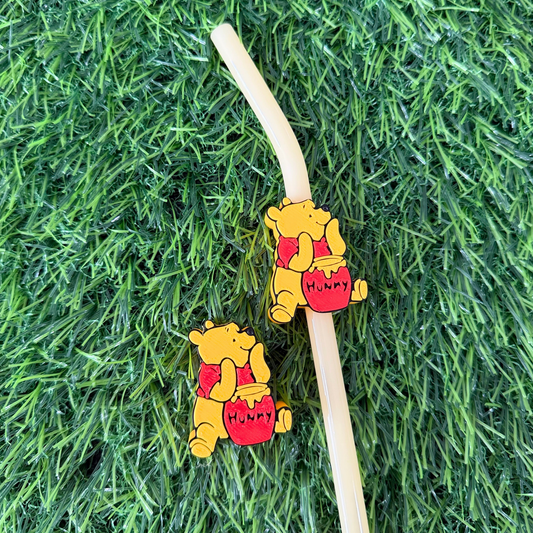 Honey Bear Straw Topper