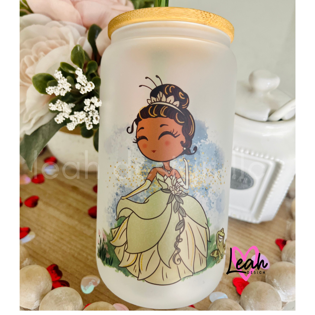 Tiana Glass Can