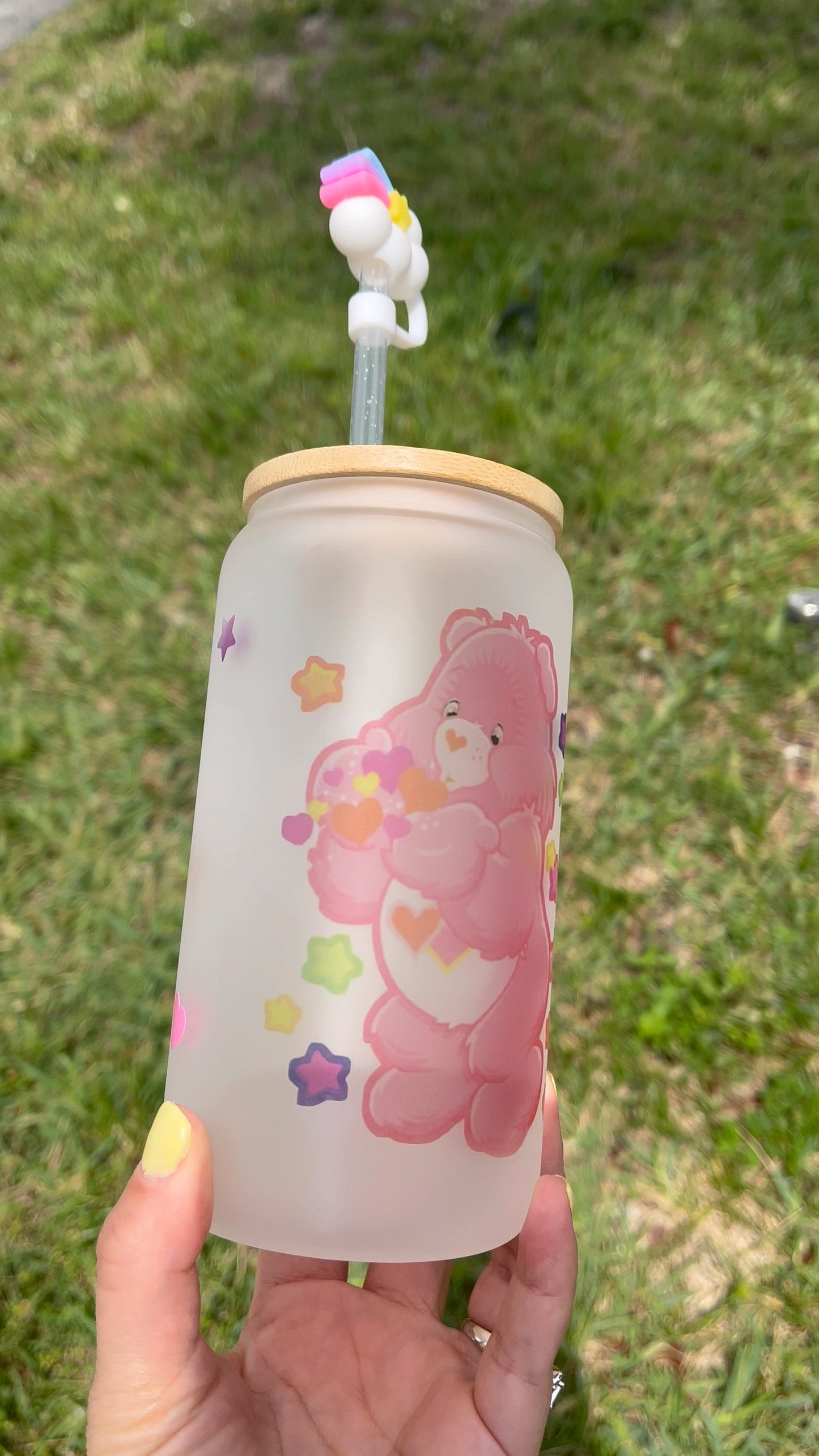 Love Bear Glass Cup