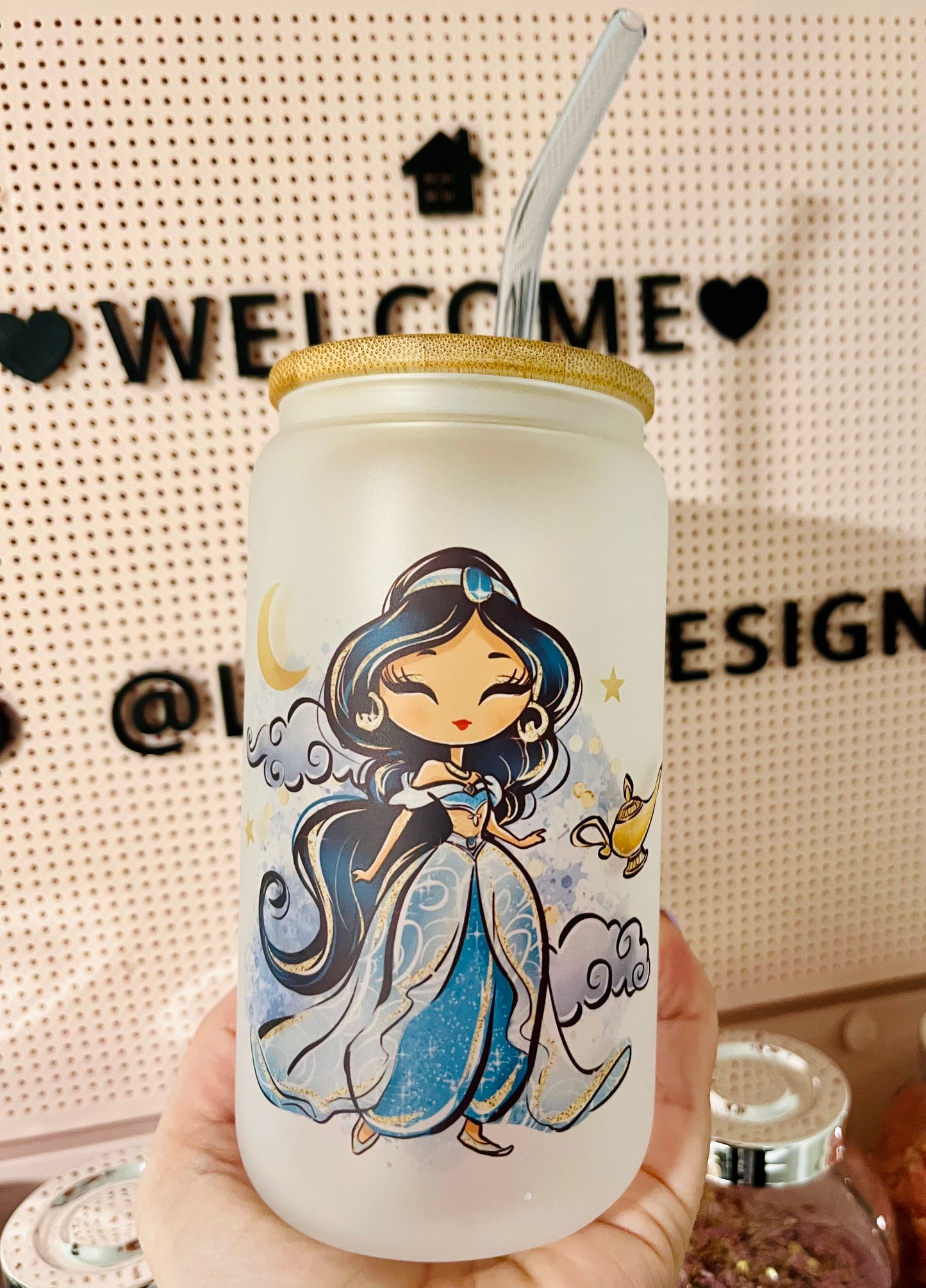Jasmine Glass Can