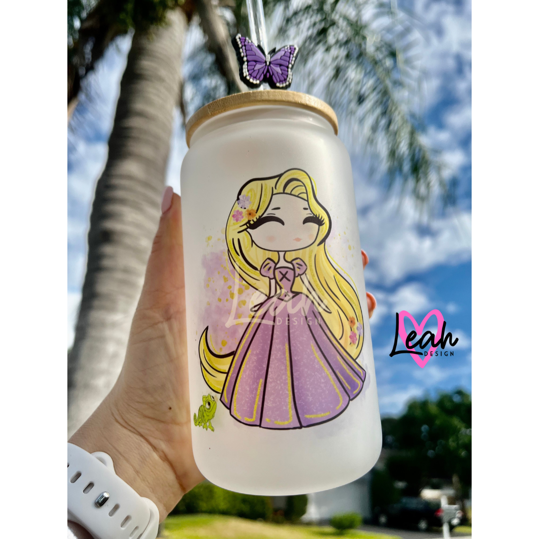 Rapunzel Glass Can