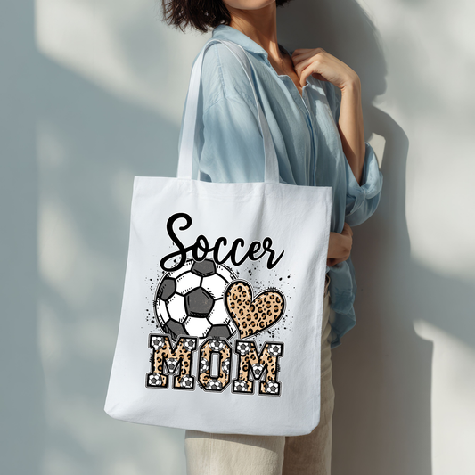 Soccer Mom Animal Print Tote Bag