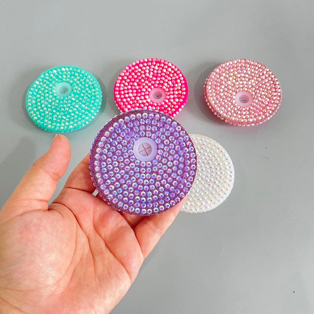 Rhinestone Plastic lid