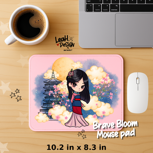 Brave Bloom Mouse Pad