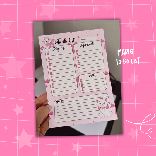 Marie Cat To Do List