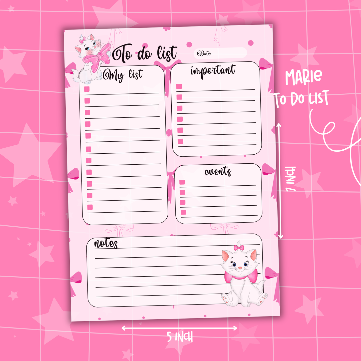 Marie Cat To Do List