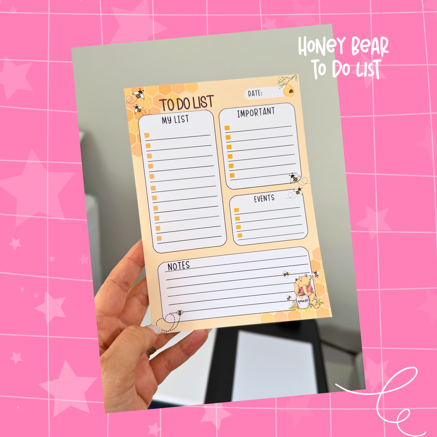Honey Bear To Do List