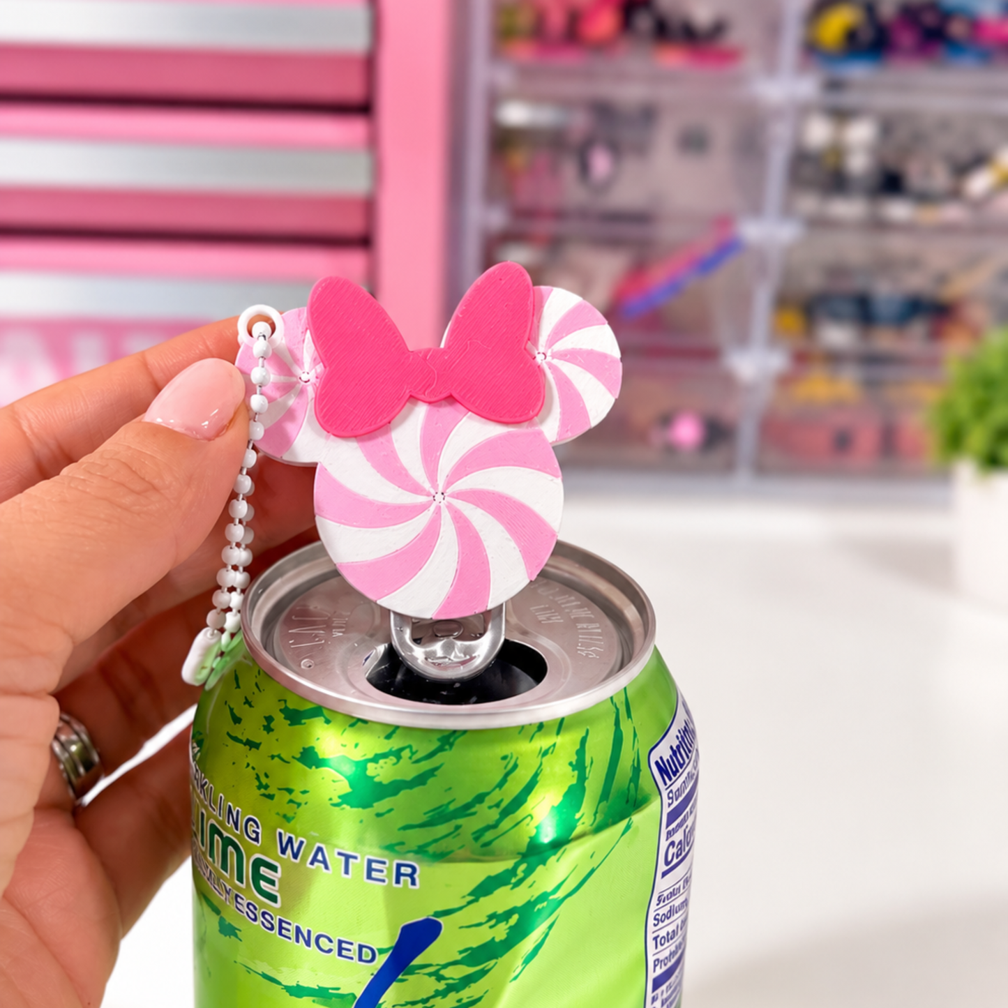 Pink Peppermint Can Opener