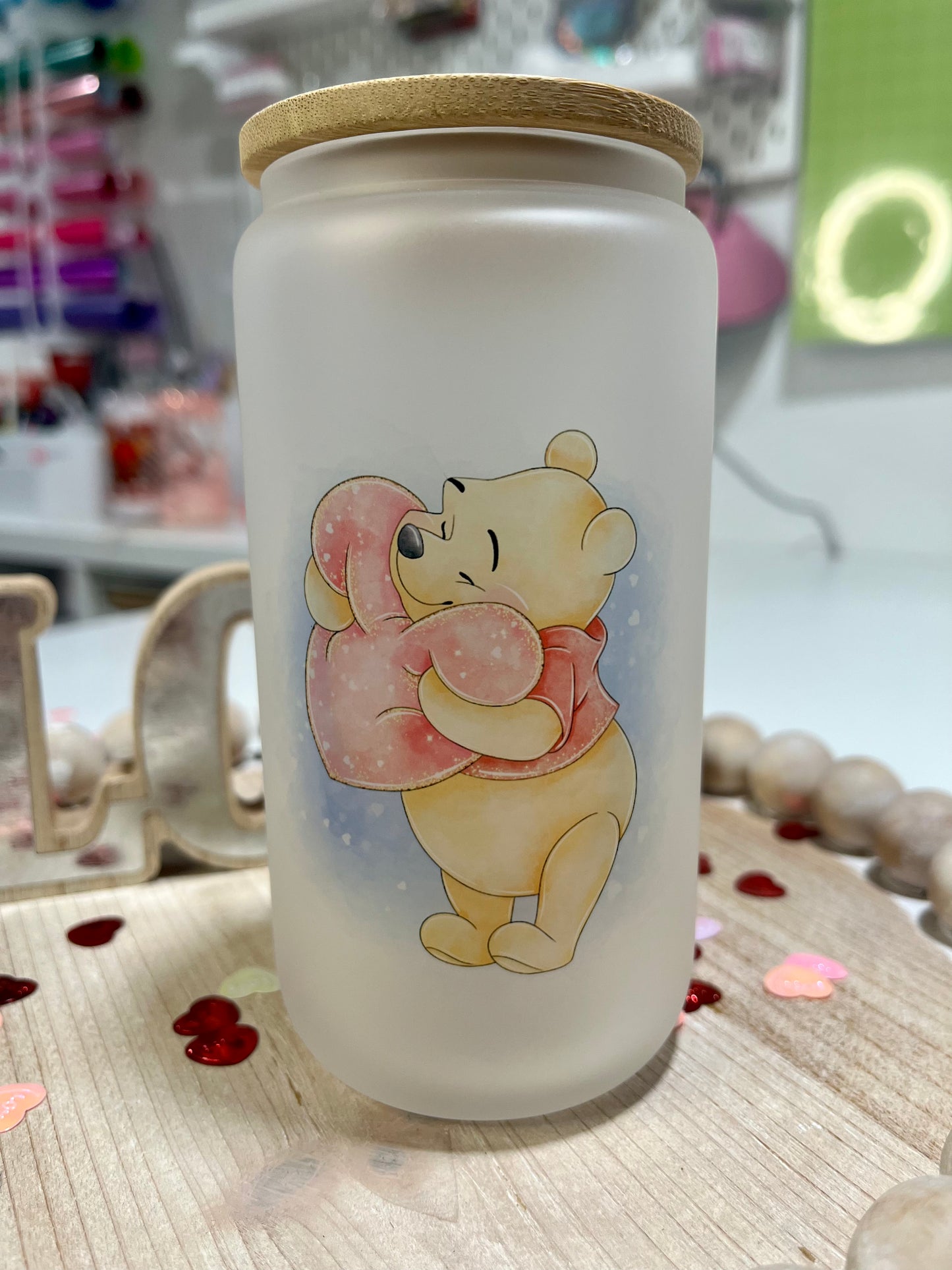 Pooh Glass Can