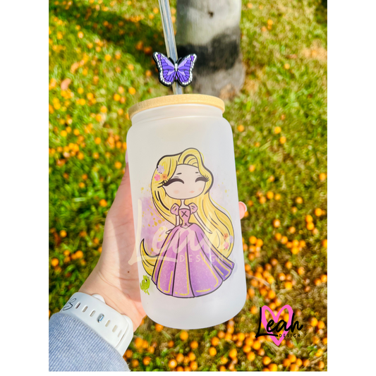 Rapunzel Glass Can